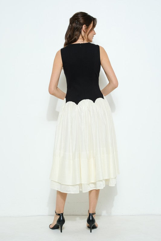 Lauren Dress white Black