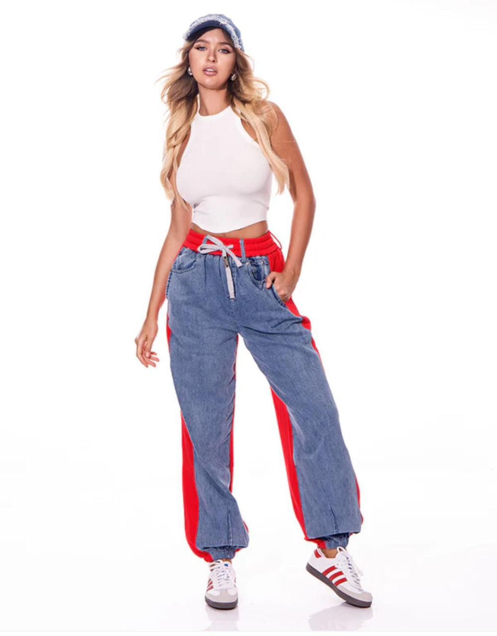 Pantalón Rojo con Jean