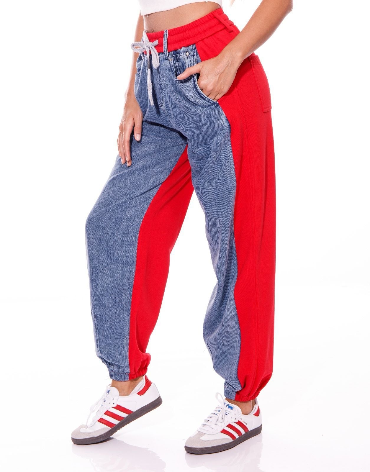 Pantalón Rojo con Jean